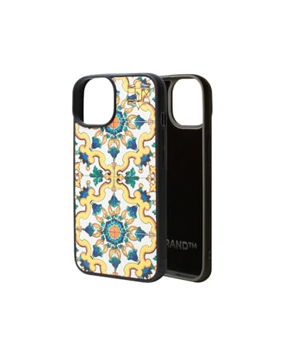 Echtleder-Handyhülle für iPhone, stoßfestes Etui mit Amalfi-Küsten- oder Mamba-Motiv, kompatibel mit iPhone 16, 16 Pro, 16 Pro Max, 15, 15 Pro, 15 Pro Max, 14, 14 Pro, 14 Pro Max, 13 (Gelb 15) von lux brand
