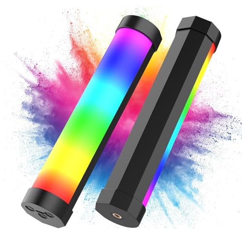 LUXCEO V8 LED Lichtstab, RGB LED Videoleuchte für Fotografie, Dimmbare 3000K/6000K, 2000 mAh wiederaufladbarer Mini-Lichtstab, CRI95+, Handheld Fotografie Licht für YouTube, TikTok Video Vlog LUXCEO V8 LED Lichtstab, RGB LED Videoleuchte für Fotografie, Dimmbare 3000K/6000K, 2000 mAh wiederaufladbarer Mini-Lichtstab, CRI95+, Handheld Fotografie Licht für YouTube, TikTok Video Vlog von luxceo