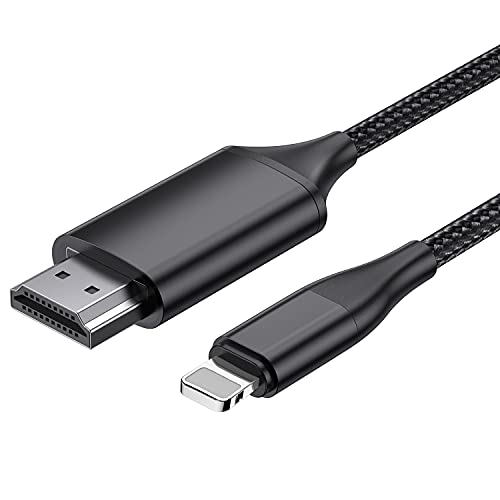 HDMI-Kabel für iPhone, HDMI-Konverterkabel 2,0 m, Phone/Pad/Pod auf TV, HDMI-Verbindungskabel, iOS 11, 12, 13, 14, YouTube TV-Ausgang, High Definition HD1080P schwarz HDMI-Kabel für iPhone, HDMI-Konverterkabel 2,0 m, Phone/Pad/Pod auf TV, HDMI-Verbindungskabel, iOS 11, 12, 13, 14, YouTube TV-Ausgang, High Definition HD1080P schwarz von luyuan
