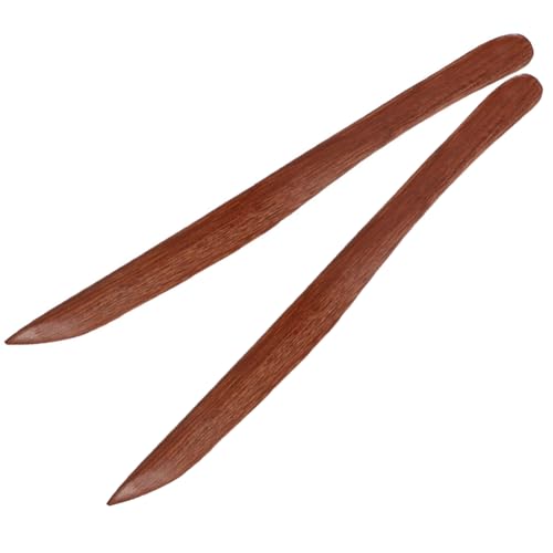 2 x 24 cm Holz-Umschlagöffner, langer Griff, Schreibtisch, Büro, Umschläge, Brieföffner, Papierschneiden, Umschlagschneider für Schule, Zuhause, Büro, Zubehör von luzen