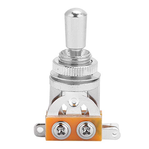 3 Way Pickup Selector Toggle Switch Electric Guitar Accessory LP Instrument Black Silver Golden (Silver) von lvifloae