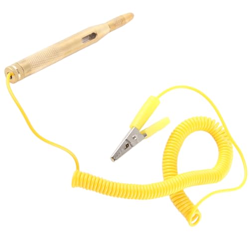 Schaltkreis -Tester -Glühbirnen -Spannungstest Stift gelb 6 V 12 V 24 V DC Spiraldraht sicher und einfach zu bedienen für Fahrzeugtests Schaltkreis -Tester -Glühbirnen -Spannungstest Stift gelb 6 V 12 V 24 V DC Spiraldraht sicher und einfach zu bedienen für Fahrzeugtests von lvifloae