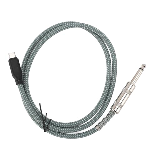 lvifloae 1m 3,3Fuß 1/4 Zoll auf USB C-Kabel Stecker auf Stecker Stereo 6,35 mm auf TypC Aufnahmekabel für Pixel 4XL Adapter Aux-Buchse Stereokabel für Galaxy für Lautsprechermixer von lvifloae