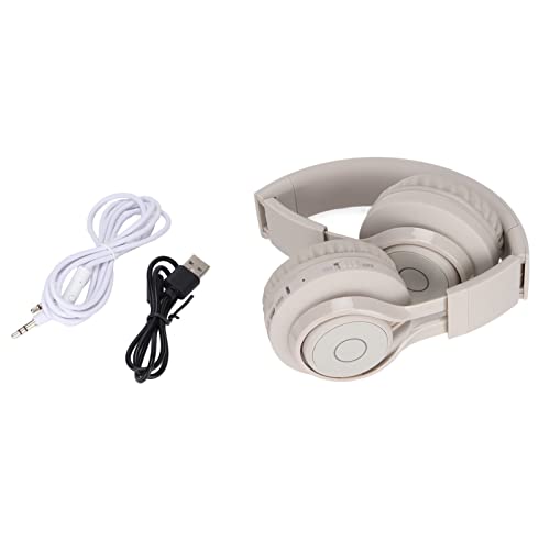 lvifloae Kids Bluetooth Headphones Foldable Ajustable RGB Colorful Light Headset with Mic for Children Study BT06C (Apricot) von lvifloae