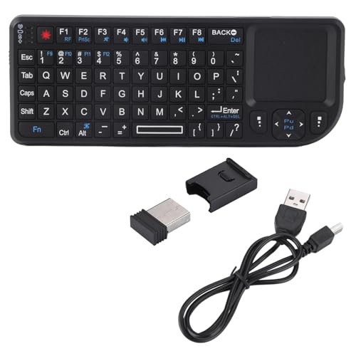 Ultra dünne drahtlose Touchpad Tastatur mit Backlight für PS3/4, Plug and Play, für HTPC, leicht in der Nacht zu verwenden, Infrarot-Lichtanzeige von lyrlody