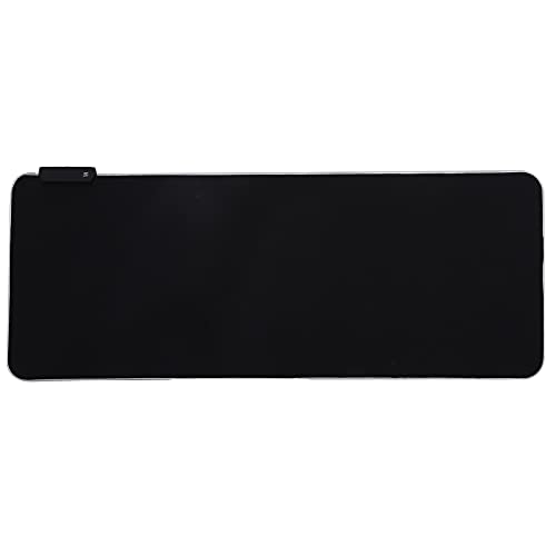 lyrlody Großes Mauspad, Mauspad, RGB-Licht, Gummi, Verdicken, Notebook, Tablet-Matte, USB-Schnittstelle mit Lichtschalter, für Büro, Zuhause, 80 X 30 X 0,4 cm von lyrlody
