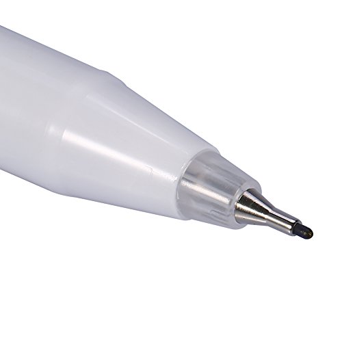lyrlody Skin Marker Pen, 1 Stück Spitzenmarker Skin Marker Pen Tattoo Pen 1 Mm mit Papierlineal (Lila Schwanz wei?er Stab 0,5 mm) von lyrlody