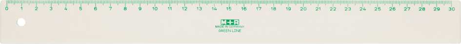 M+R Lineal , Green Line, , 300 mm, aus Bio-Werkstoff von m+r
