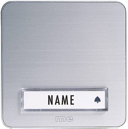 M-e modern-electronics KTA-1 A/S Klingelplatte mit Namensschild 1fach Silber 12 V/1A von m-e modern-electronics
