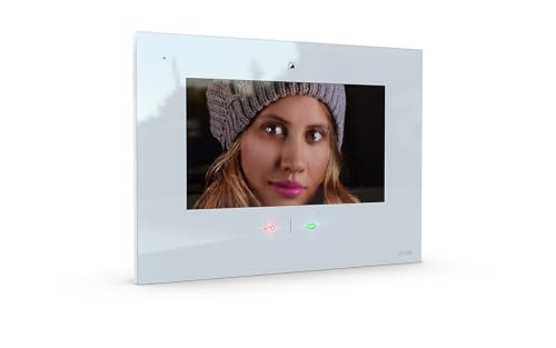 m-e modern-Electronics VDV-907 W Video-Türsprechanlage WLAN, Funk Inneneinheit Weiß von m-e