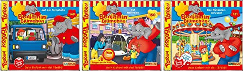 Benjamin Blümchen - Hörspiel CD Folge 149 + 150 + 151 im Set - Deutsche Originalware [3 C_D_s] von m-m-m