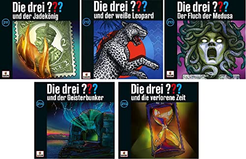 Die Drei ??? (Fragezeichen) - Folge/CD 211 - 215 im Set - Deutsche Originalware [5 C_D_s] von m-m-m