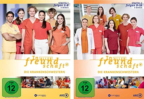 In aller Freundschaft - Die Krankenschwestern - Staffel 1 + 2 (Folgen 1-16) im Set - Deutsche Originalware [6 DVDs] von m-m-m