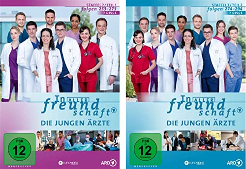In aller Freundschaft - Die jungen Ärzte - Staffel 7.1 + 7.2 (Folgen 253-294) im Set - Deutsche Originalware [14 DVDs] von m-m-m