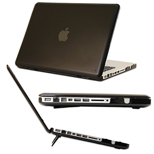 mCover Hard Shell Case / Notebook hülle für Apple Macbook Pro 13.3" (Modell A1278 mit DVD, nicht für Macbook Pro 13 Zoll Retina Display) Mit einem kostenlosen transparenten Tastaturschutz - Schwarz (A1278) von mCover