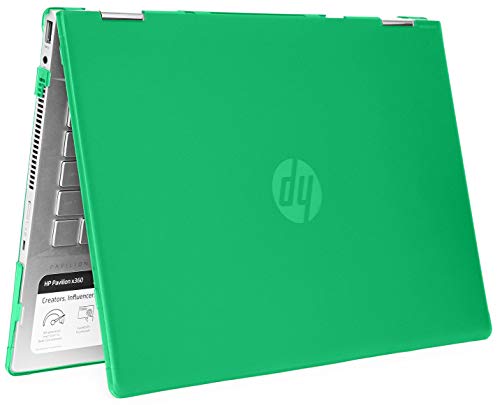 mCover Hartschalenhülle für 14 Zoll HP Pavilion X360 14-CDxxxx / 14-DDxxxx Serie Convertible 2-in-1 Laptops (14" HP Pavilion X360 14-CD/DD Serie, grün) von mCover