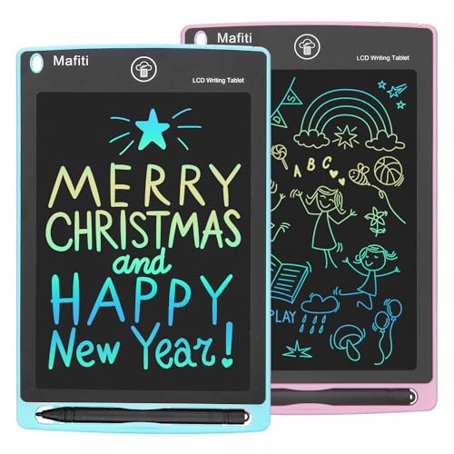 【2PACK】 mafiti LCD Schreibtafel für Kinder, Handschrift Notizblock, Zeichnung Boards Schreibtafel für Kinder, Geschenk für Kinder Erwachsene Home School Office (8,5 Zoll Cyan+Rosa) von mafiti