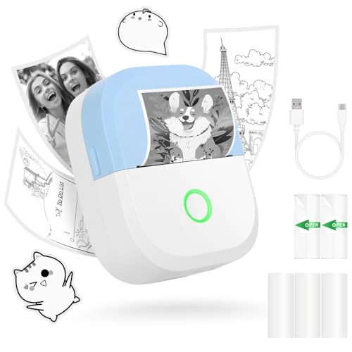 mafiti Mini Drucker tragbarer Mini Printer, Mini Fotodrucker Wireless Taschendrucker Thermodrucker Smartphone Bluetooth Drucker Sticker Printer, für iOS und Android, ideal für Studium, Fotos, Präsent mafiti Mini Drucker tragbarer Mini Printer, Mini Fotodrucker Wireless Taschendrucker Thermodrucker Smartphone Bluetooth Drucker Sticker Printer, für iOS und Android, ideal für Studium, Fotos, Präsent von mafiti