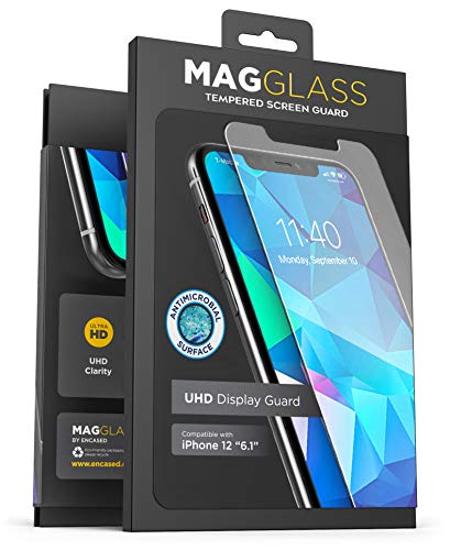 Magglass Panzerglas für iPhone 12 Full Screen Schutzfolie Folie Displayschutz mit Rahmen-Installationshilfe (kompatibel mit Schutzhüllen) von magglass