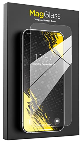 magglass [2 Stück mit Applikator für iPhone 14 Pro Max Displayschutzfolie kratzfestes gehärtetes Glas (vollständige Abdeckung, Hülle kompatibel) von magglass
