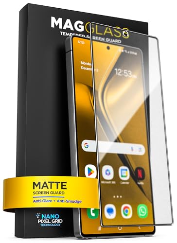 magglass Displayschutzfolie für Samsung Galaxy S25 Ultra Matte Displayschutzfolie (Fingerabdrucksensor kompatibel) Anti-Glare Panzerglas (Applikator enthalten) von magglass