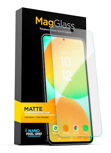 magglass Matt Schutzfolie für Samsung Galaxy S24 FE [Fingerabdrucksensor Kompatibel] Kratzfest/Schlammfest Anti-Glare Panzerglas (2024) von magglass