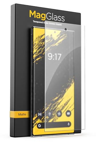 magglass Matte Displayschutzfolie für Samsung Galaxy S24 Ultra, blendfreier Displayschutz aus gehärtetem Glas (einfacher Applikator im Lieferumfang enthalten) von magglass