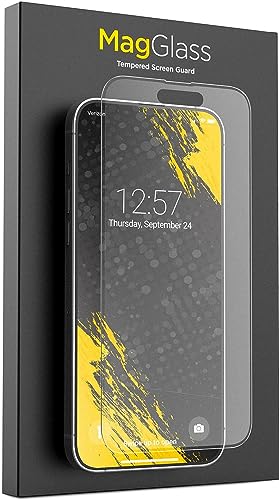 magglass Matte Displayschutzfolie für iPhone 15 Pro Max (2023), blendfrei, gehärtetes Glas, Fingerabdruck, öl-/wischfest (einfacher Applikator im Lieferumfang enthalten) von magglass