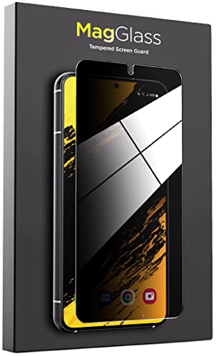 magglass Privacy+ Displayschutzfolie für Samsung Galaxy S23 - Seitliche Privatsphäre, Anti-Spionage-Hartglas (Fingerabdruck-kompatibel) von magglass