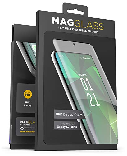 magglass Samsung Galaxy S21 Ultra Panzerglas Schutzfolie [Fingerabdrucksensor Kompatibel] Anti-Bläschen UHD Klar Displayschutzfolie (Hülle kompatibel) von magglass