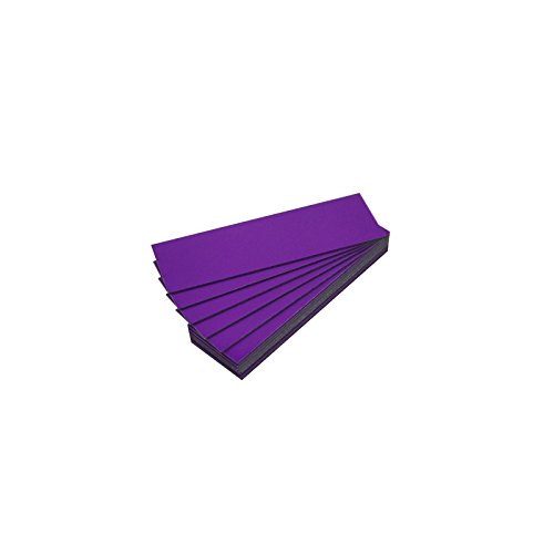 25 Magnetetiketten in verschiedenen Farben (Violett, Länge 10 cm – Breite 2 cm) von magnétiques.fr