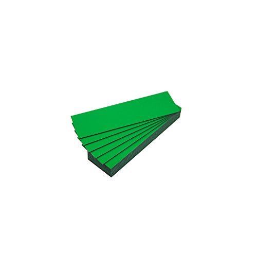 25 magnetische Etiketten, farbig (grün, Länge 5 cm – Breite 2 cm) von magnétiques.fr