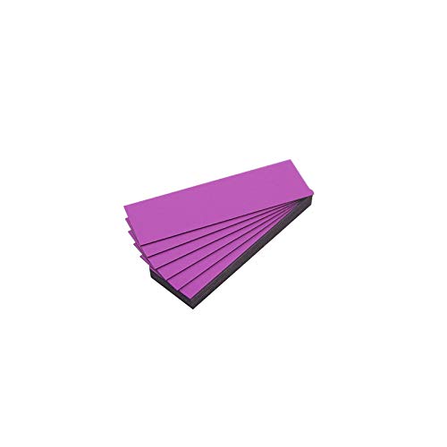 Magnet-Etiketten, Farbe Hellviolett, Länge 10 cm, Breite 2 cm, 25 Stück von magnétiques.fr