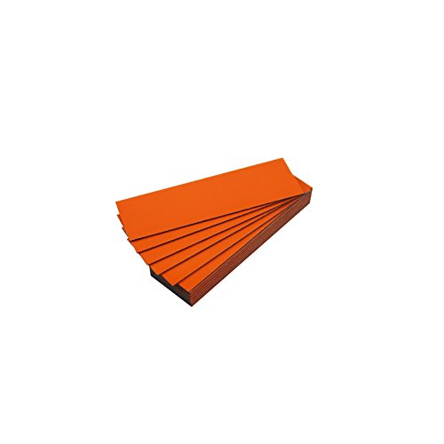 Magnet-Etiketten, Farbe Orange, Länge 10 cm, Breite 2 cm, 25 Stück Magnet-Etiketten, Farbe Orange, Länge 10 cm, Breite 2 cm, 25 Stück von magnétiques.fr