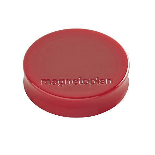 Ergo Magnete Medium, Durchmesser 30 x 8 mm, 10 Stück, rot von magnetoplan
