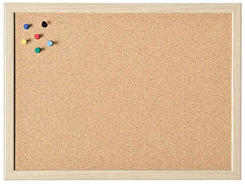 Holtz 121921 Korktafel mit Holzrahmen 400x300mm inklusive Zubehör, 3 Stück von magnetoplan