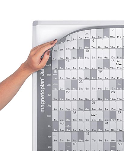 Magnetoplan 12301 Trägertafel für Jahrtesplanerfolie von magnetoplan