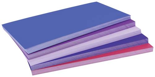 Magnetoplan Dawn Moderationskarte farbig sortiert, Violett, Rot rechteckig 200mm x 100mm 250St. von magnetoplan