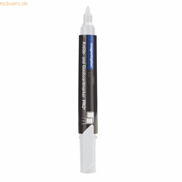 Magnetoplan Glasboardmarker PRO+ 1231200 weiß 4 Stück von magnetoplan