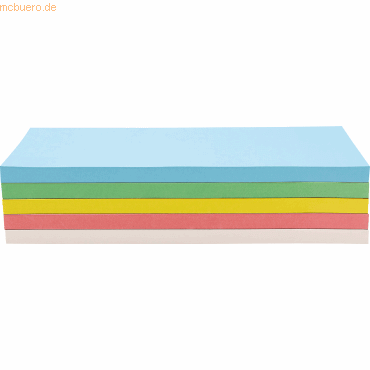 Magnetoplan Moderationskarte 111151590 selbstklebend 205x95mm sortiert von magnetoplan