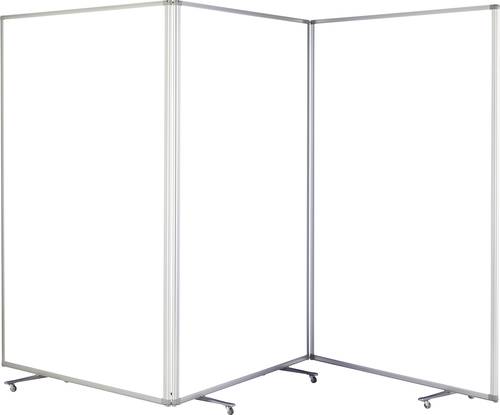 Magnetoplan Raumteiler Transparent Polycarbonat, Aluminium 1112051 von magnetoplan