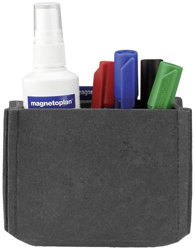 Magnetoplan Stiftehalter magnetisch magnetoTray MEDIUM (B x H x T) 130 x 100 x 60mm Grau 1227701 von magnetoplan