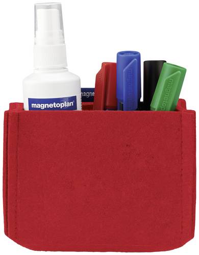 Magnetoplan Stiftehalter magnetisch magnetoTray MEDIUM (B x H x T) 130 x 100 x 60mm Rot 1227706 von magnetoplan