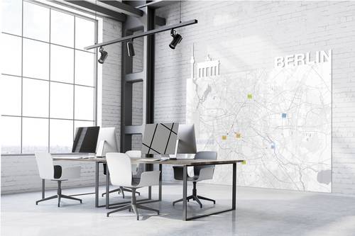 Magnetoplan Whiteboard Infinity Wall Weiß emailliert von magnetoplan