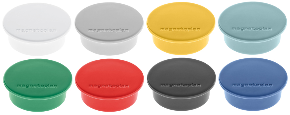 magnetoplan Discofix Rundmagnet , color, , farbig sortiert von magnetoplan