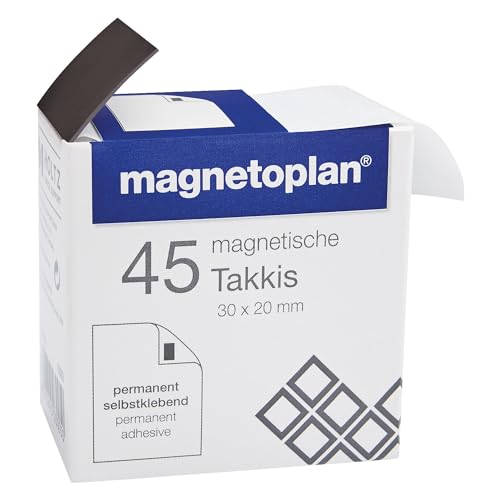 magnetoplan | Klebe-Ecken | magnetisch | LxB 30 x 20 mm | im Spender | VE 450 Stk von magnetoplan