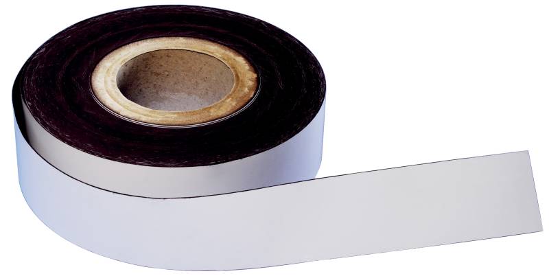 magnetoplan Magnetband, PVC, weiß, 15 mm x 30 m von magnetoplan