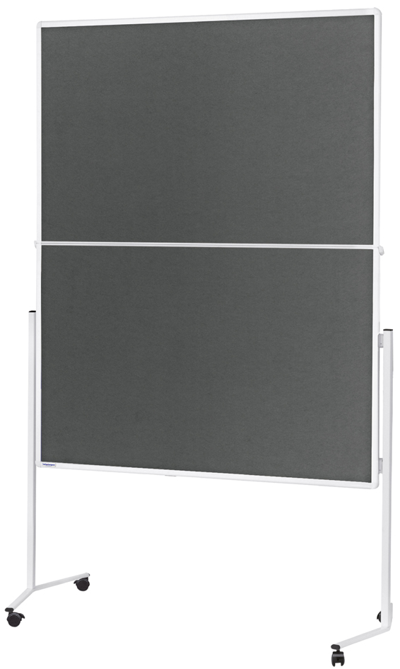 magnetoplan Moderationstafel, (B)1.200 x (H)1.500 mm, grau von magnetoplan