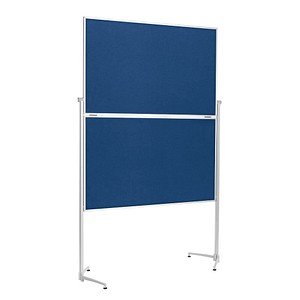 magnetoplan Moderationswand 120,0 x 150,0 cm marineblau von magnetoplan