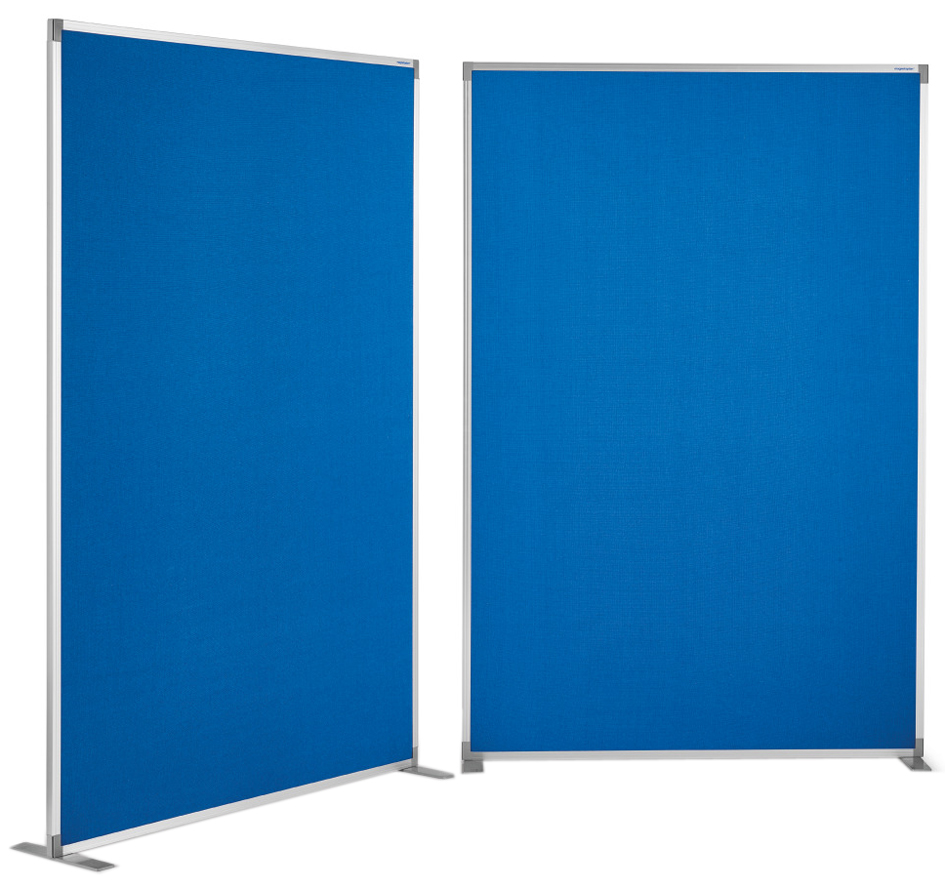 magnetoplan Raumteiler Textil, blau, mit Aluminiumrahmen magnetoplan Raumteiler Textil, blau, mit Aluminiumrahmen von magnetoplan